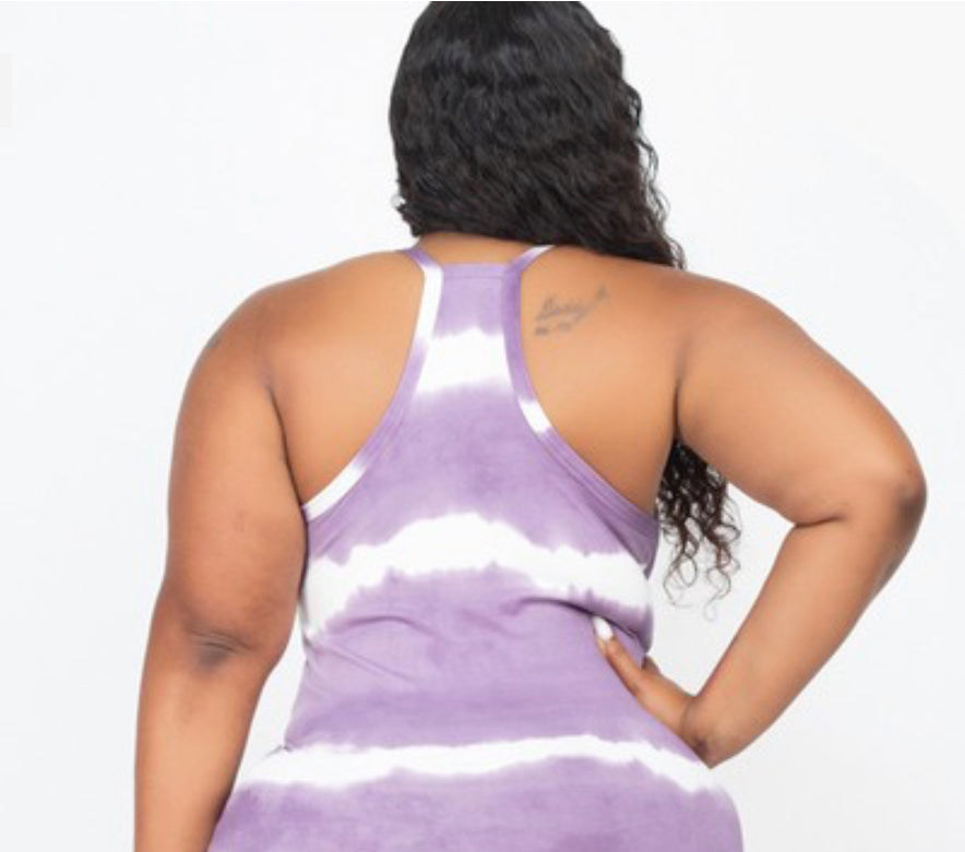 Tye dye Curvy Maxi